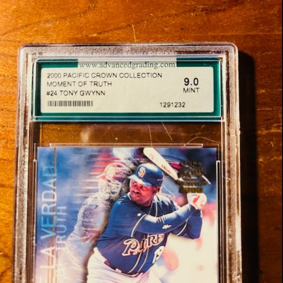 Tony Gwynn San Diego Padres Professionally Graded Baseball Card 9-0 - Picture 2 of 3